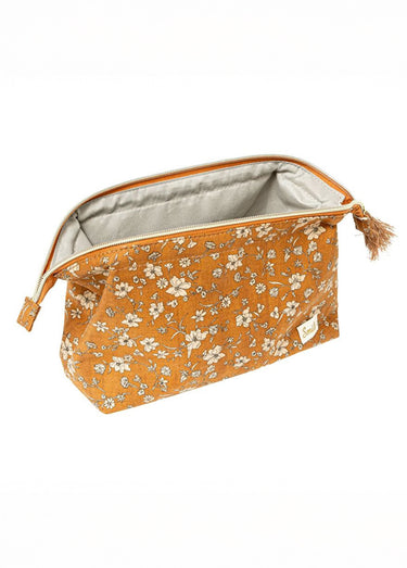 Trousse de toilette ouverture large Jaune
