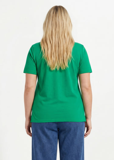 T-shirt maille piquée coton col polo Menthe