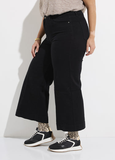 Jean large denim, spécial GRANDE TAILLE Noir