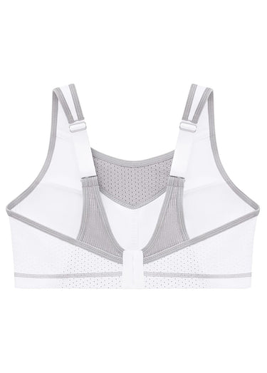 Brassière Sport spécial Grande taille Blanc/Gris