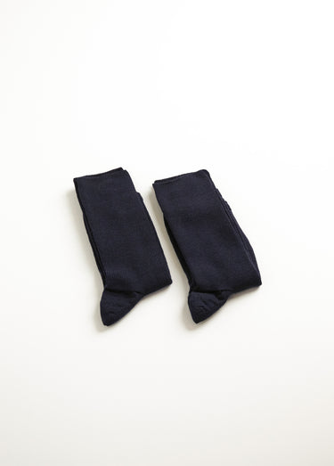 Mi-bas sans compression chauds - lot de 2 paires Marine Lot2