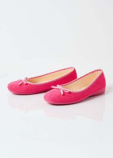 Chaussons ballerines largeur confort Fuchsia
