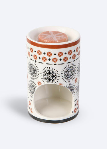 Brule parfum céramique + cire parfumée Orange
