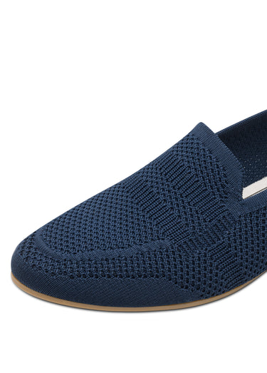 Mocassins sportswear chic en maille mesh Marine