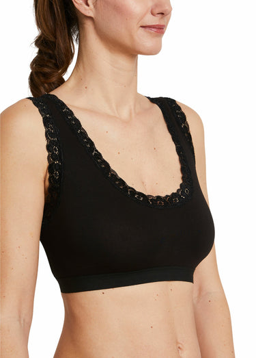 Brassière soutien-gorge dentelle souple Noir