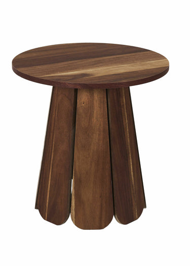 Table d'appoint en bois style ethnique Marron
