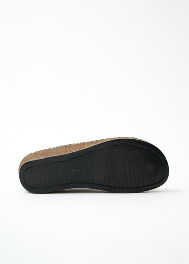 Mules largeur confort cuir Noir