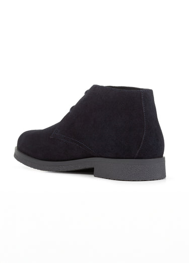 Bottines à lacets style desert boots Bleu Marine