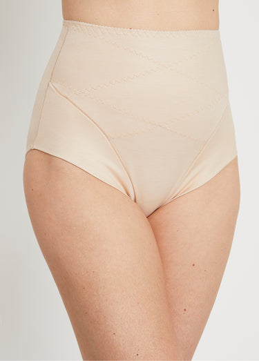 Culotte gainante taille haute Chair