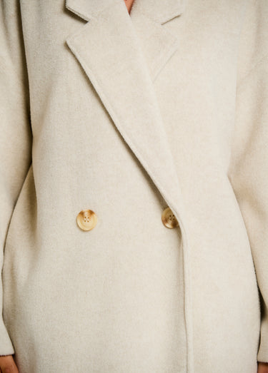 Manteau chaud avec manches évasées Naturel