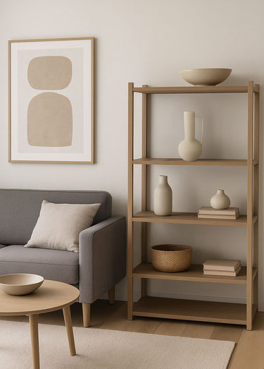 Vase déco en métal, forme épurée Sable