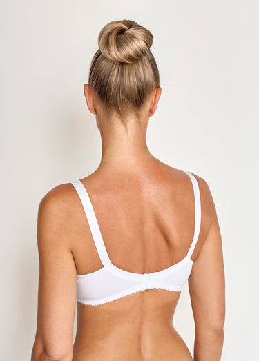 Soutien-gorge sans armatures coton stretch Blanc