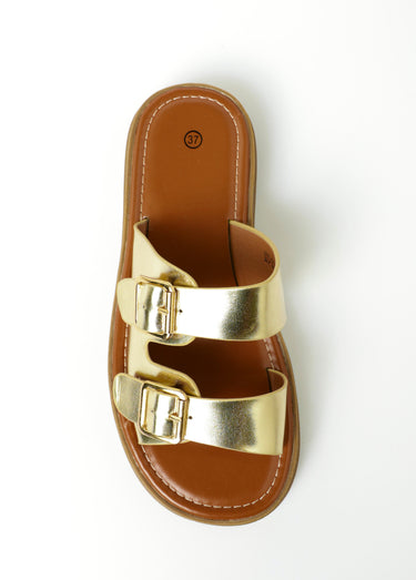 Sandales semelle compensée avec boucles Dore