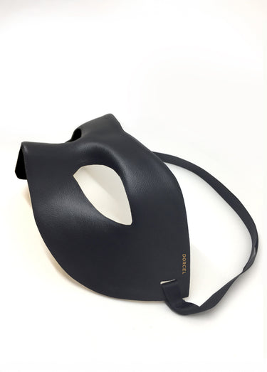 Masque ajustable façon cuir, Dorcel Noir