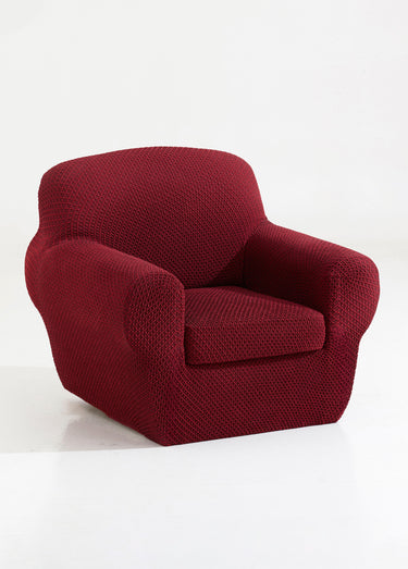 Housse intégrale pour fauteuil ou canapé Bordeaux