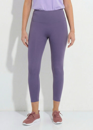 Legging de sport uni taille haute Mauve