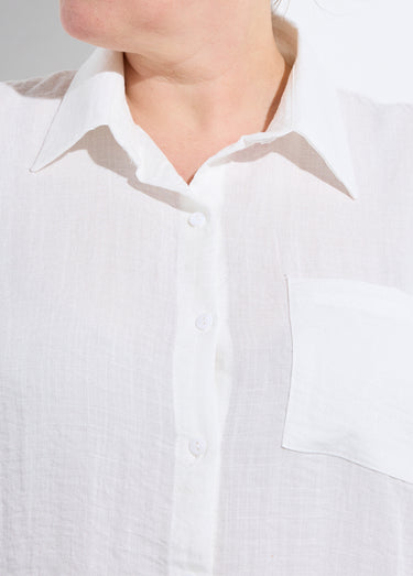 Chemiser fluide avec manches longues Blanc