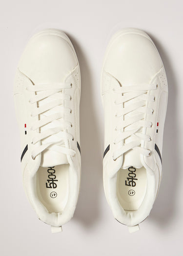 Baskets épurées sportswear chic Blanc