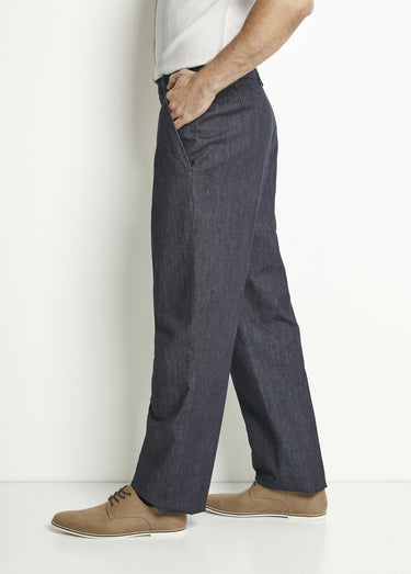 Pantalon droit ceinture élastiquée confort Jean