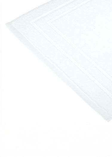 Tapis de bain épais pur coton, 50x70cm Blanc