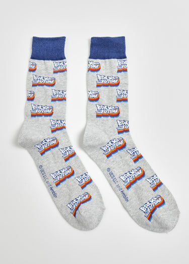 Paire de chaussettes Retour vers le Futur Gris