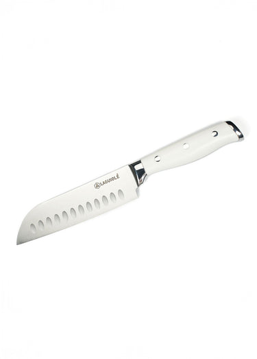 Couteau Santoku avec lame forgée, Elégance Blanc