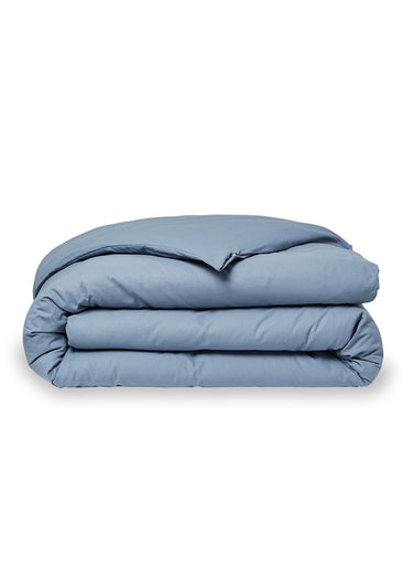 Housse de couette coton uni Denim