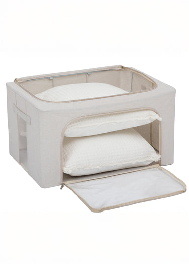Housse rangement double ouverture, 60cm Beige