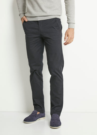 Pantalon chino droit toile Marine