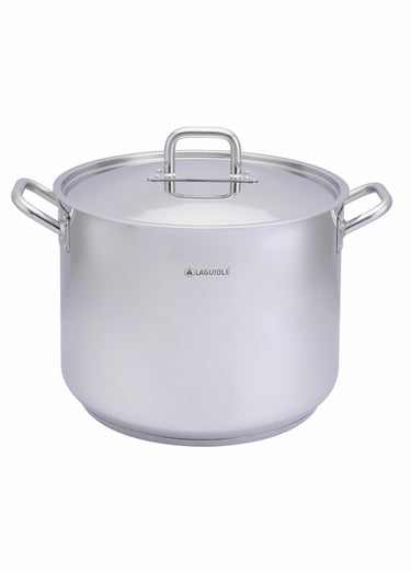 Marmite inox 38cm Pro + couvercle Argente