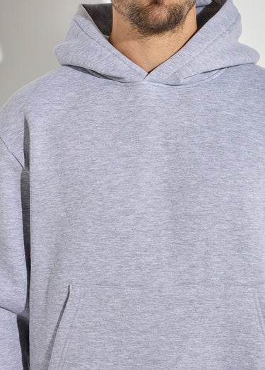 Sweat-shirt zippé molletonné à capuche Gris