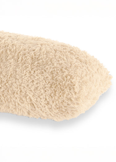 Boudin de porte en coral fleece 95cm Beige