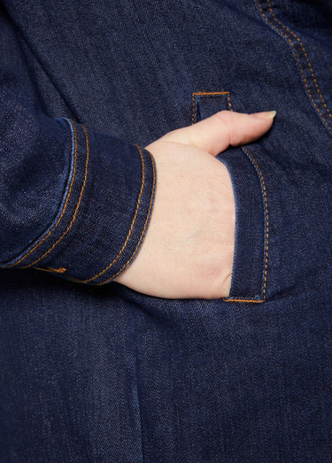 Veste en jean coupe droite stretch Indigo