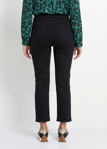 Jean mom en denim, spécial GRANDE TAILLE Noir