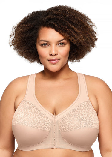 Soutien-gorge MagicLift Grandes Tailles Dos Nageur et Fermeture Frontale n°1206 Chair