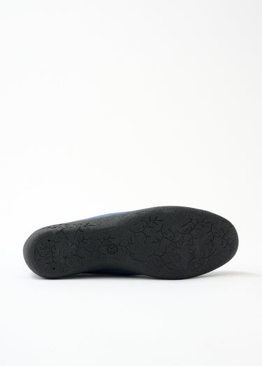 Boots largeur confort zippées cuir velours Indigo