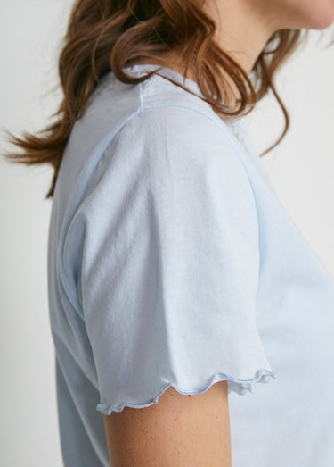 Pyjama détails tulle brodé Bleu Ciel