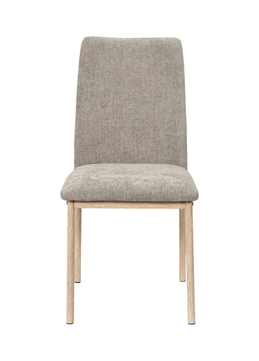 Set de 2 Chaises tissu chenille EMILIA Taupe