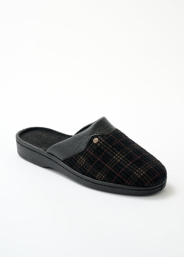 Chaussons mules largeur confort velours Velours Imprime