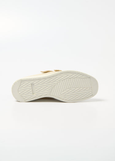 Derbies scratchées textile largeur confort Beige Dore