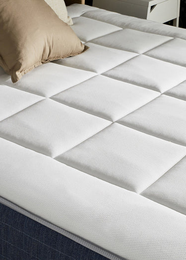 Matelas ressorts et mémoire de forme, haut. 28cm Blanc