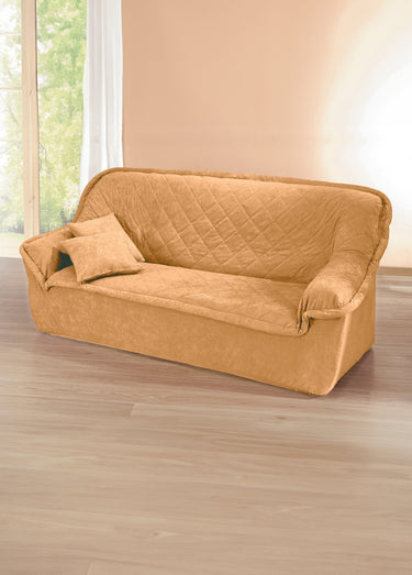 Housse préformée pour fauteuil ou canapé Beige