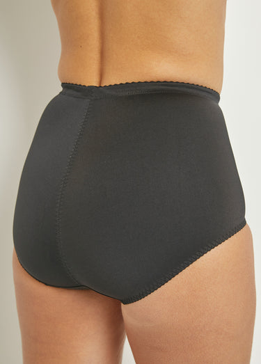 Culotte gaine sculptante, taille haute Noir