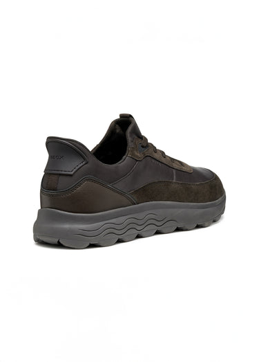 Baskets semelle épaisse monochrome Brun Fonce