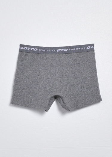 Boxer coton avec ceinture logo Gris