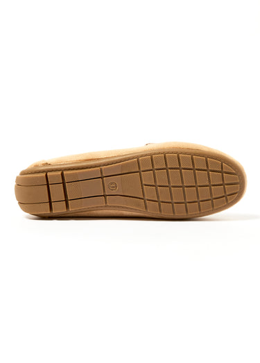 Mocassins aspect daim Taupe