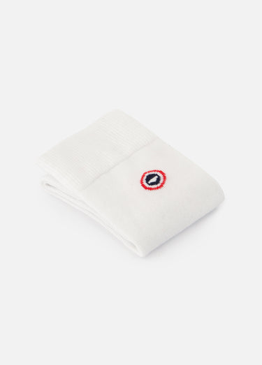 Chaussettes mi-mollet en coton résistant Blanc