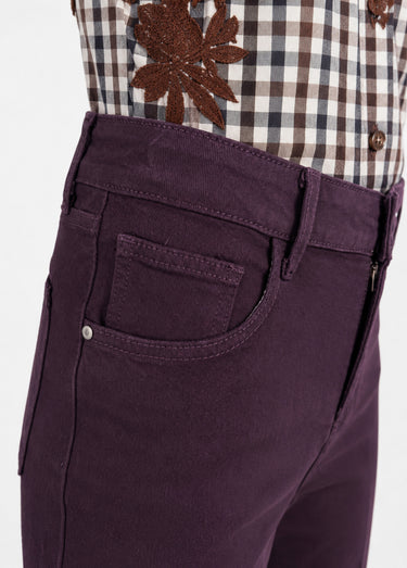 Jean avec pli permanent, spécial PETITE Bordeaux