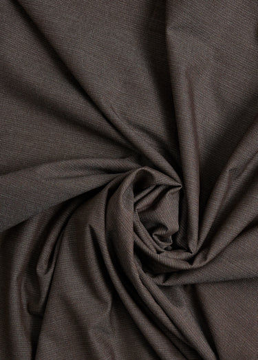 Coupon tissu habillement faux uni Marron