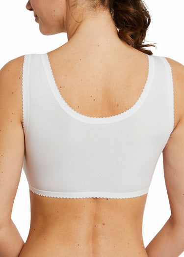 Soutien-gorge brassière ouverture devant Blanc